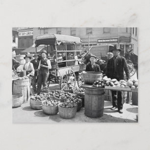 Indianapolis Gemüsemarkt, 1908 Postkarte