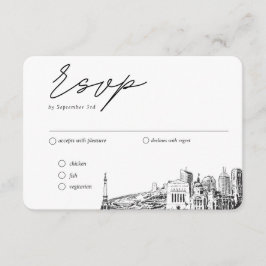 Indianapolis Hochzeit traditionelle UAWG Option Begleitkarte