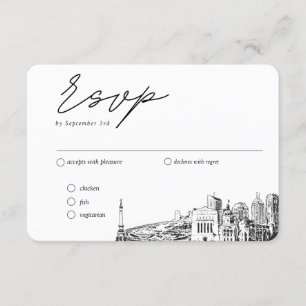 Indianapolis Hochzeit traditionelle UAWG Option Begleitkarte