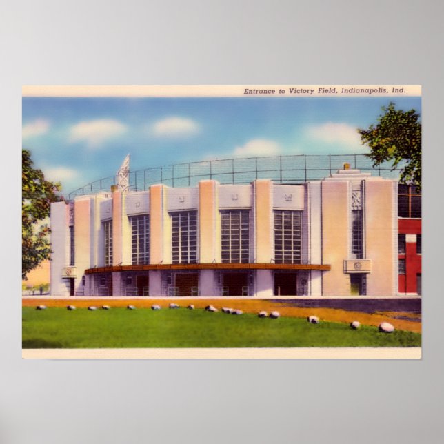 Indianapolis Indiana Altes Siegfeld Poster (Vorne)