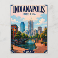 🏁 Indianapolis Indiana Erinnerung aus Downtown 🏁