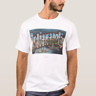 Indianapolis, Indiana - große Buchstabe-Szenen 3 T-Shirt
