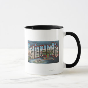 Indianapolis, Indiana - große Buchstabe-Szenen 3 Tasse