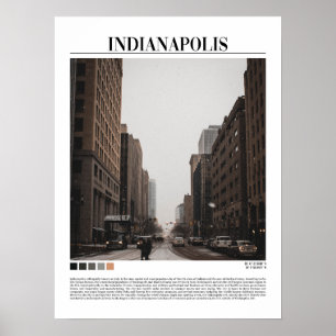 Indianapolis - Indiana ( Indy - Vereinigte Staaten Poster