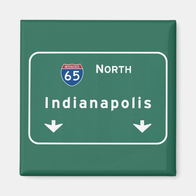 Indianapolis Indiana Interstate Highway Freeway: Magnet (Vorne)