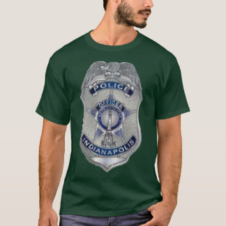 Indianapolis Indiana Police Officer Badge Oversize T-Shirt