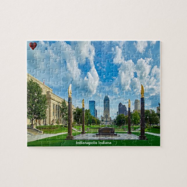 Indianapolis Indiana Puzzle (Horizontal)