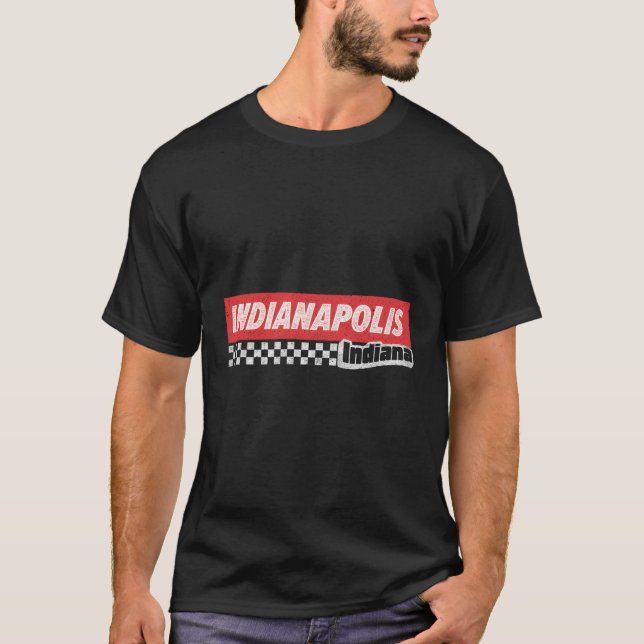 Indianapolis Indiana Racing T-Shirt (Vorderseite)