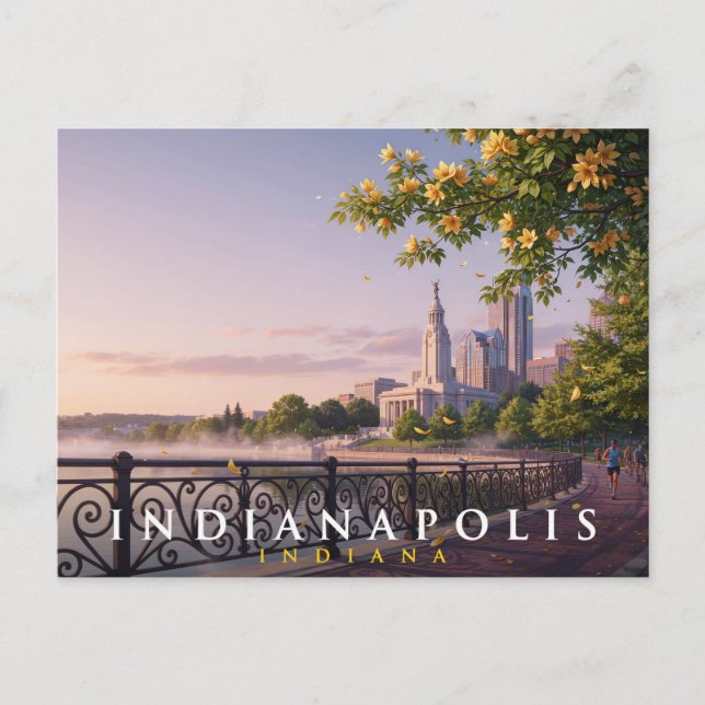 Indianapolis Indiana Reise  Postkarte (Vorderseite)
