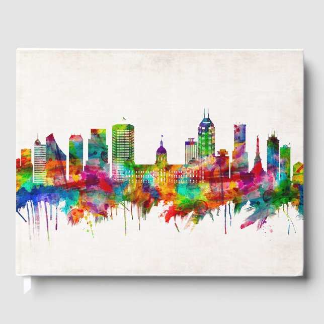 Indianapolis Indiana Skyline Gästebuch (Vorderseite)