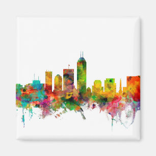 Indianapolis Indiana Skyline Magnet