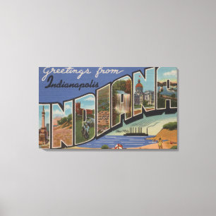 Indianapolis, Indiana (Stahlwerke/Sanddünen) Leinwanddruck