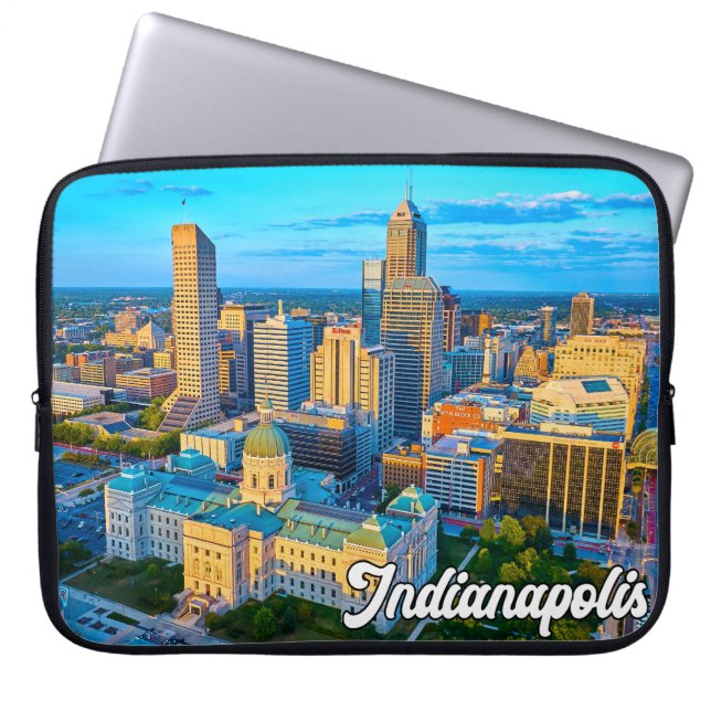 Indianapolis, Indiana, USA Laptopschutzhülle (Vorderseite)