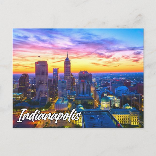 Indianapolis, Indiana, USA Postkarte (Vorderseite)