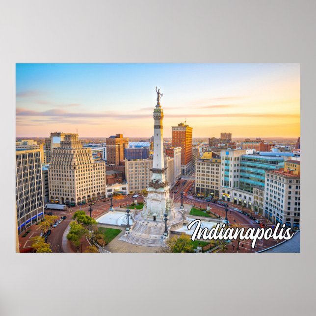 Indianapolis, Indiana, Vereinigte Staaten Poster (Vorne)