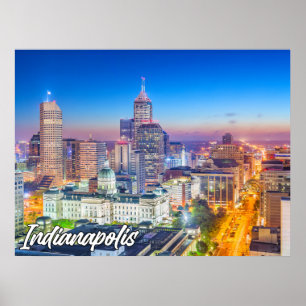 Indianapolis, Indiana, Vereinigte Staaten Poster