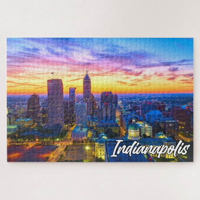 Indianapolis, Indiana, Vereinigte Staaten Puzzle (Horizontal)