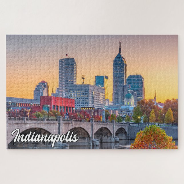 Indianapolis, Indiana, Vereinigte Staaten Puzzle (Horizontal)