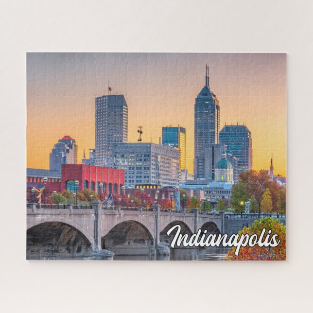 Indianapolis, Indiana, Vereinigte Staaten Puzzle (Horizontal)