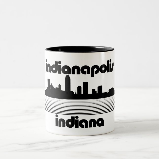 Indianapolis Indiana Zweifarbige Tasse (Mittel)