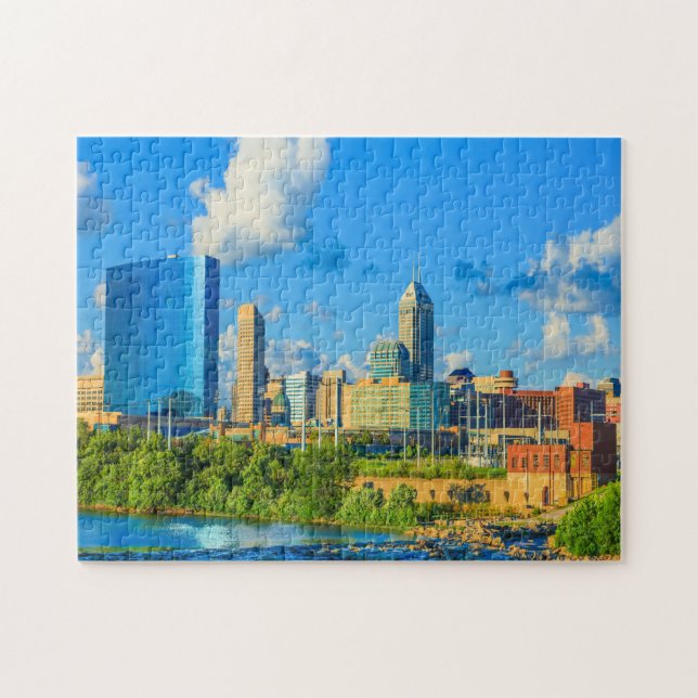 Indianapolis Moderne Gebäude Jigsaw Puzzle (Horizontal)