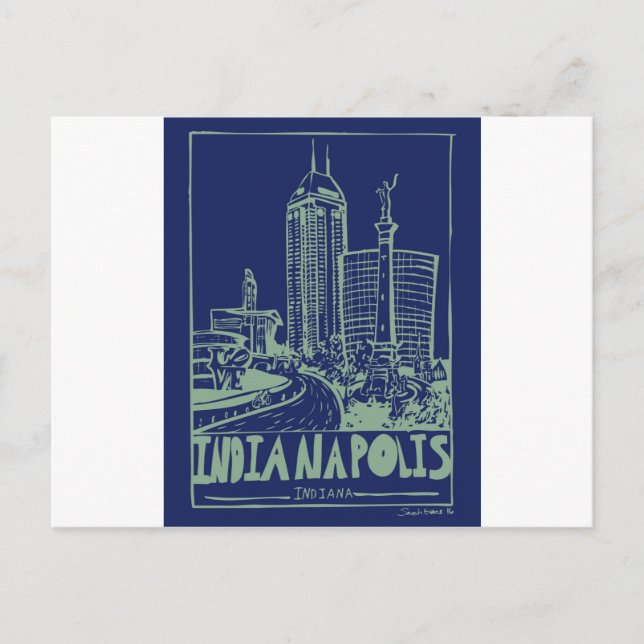 Indianapolis Postcard Postkarte (Vorderseite)