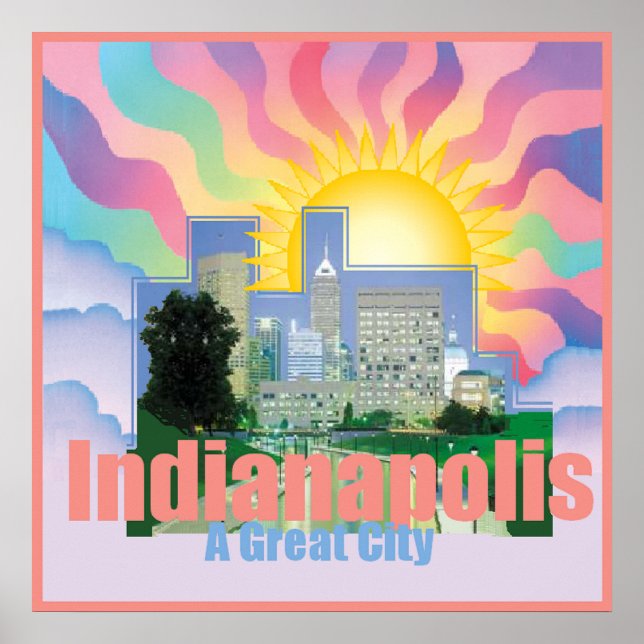 INDIANAPOLIS POSTER Print (Vorne)