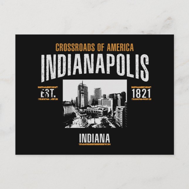 Indianapolis Postkarte (Vorderseite)