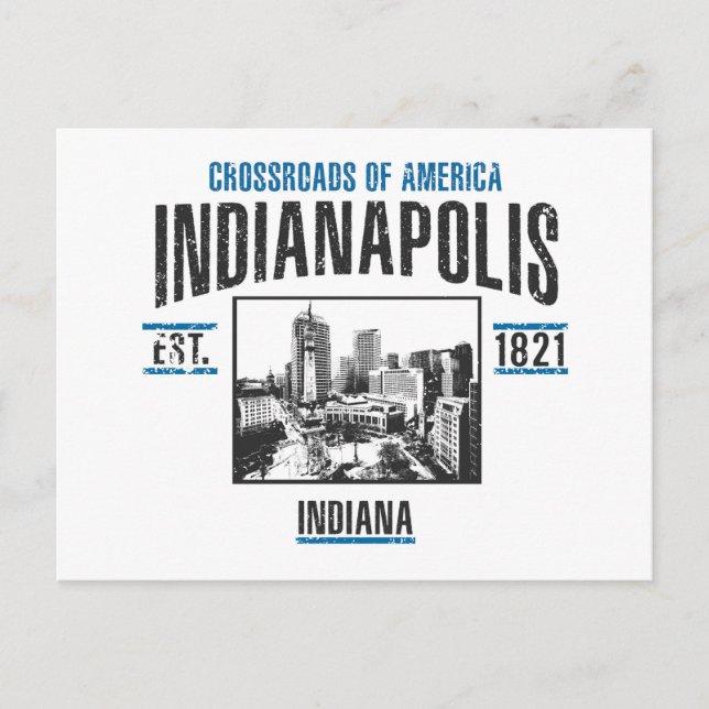 Indianapolis Postkarte (Vorderseite)