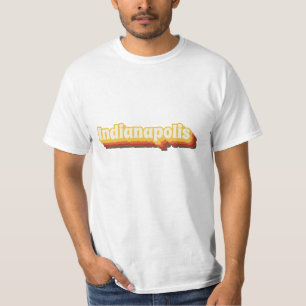Indianapolis Retro-Vintager Text T-Shirt