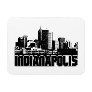 Indianapolis Skyline Magnet