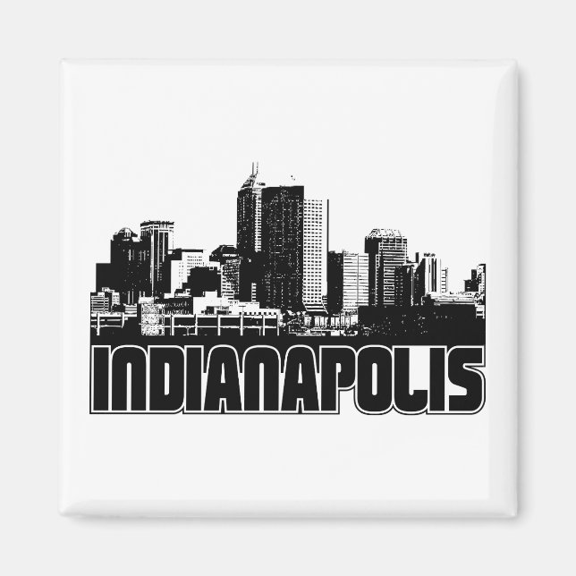 Indianapolis Skyline Magnet (Vorne)
