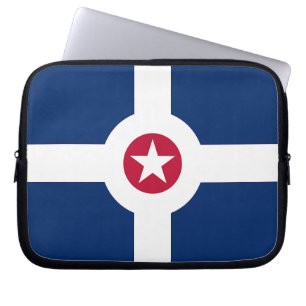 Indianapolis Stadtflagge Laptop-Sieb Laptopschutzhülle
