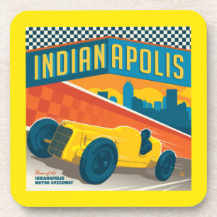 Indianapolis Vintager Racer Getränkeuntersetzer