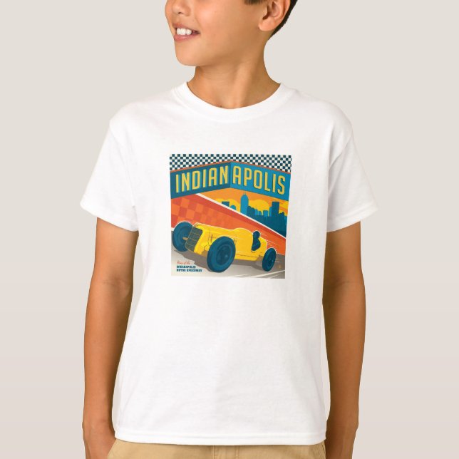 Indianapolis | Vintager Racer T-Shirt (Vorderseite)