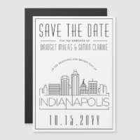 Indianapolis Wedding Save the Date stilisiert