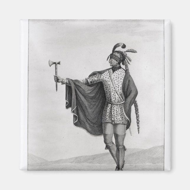 Indianer der Nation von Kaskaskia Magnet (Vorne)