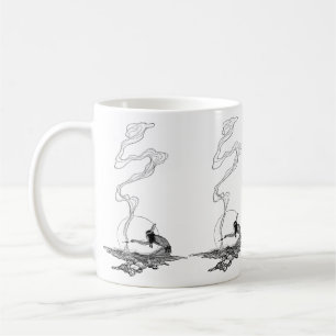 Indianer in Seiner Einsamkeit von NC Wyeth Vintage Kaffeetasse