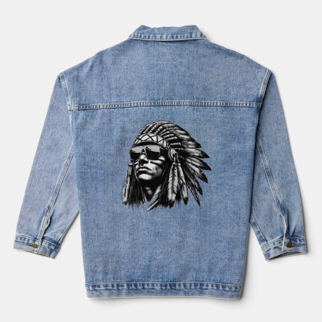 Indianer Jeansjacke (Rückseite)