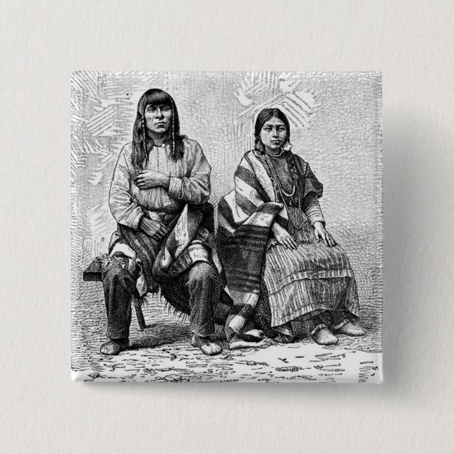 Indianer-Knopf Button (Vorderseite)