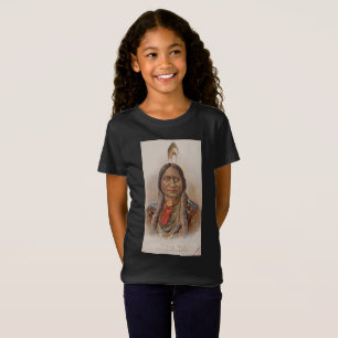 Indianer: Lakota Sitting Bull, rauchende Werbung T-Shirt