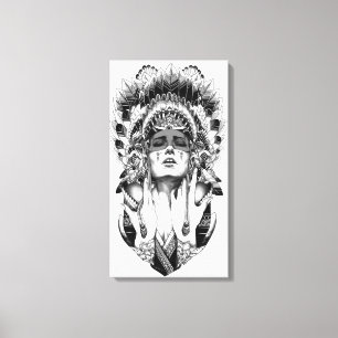 Indianer Leinwanddruck