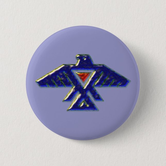 Indianer native american anishinabe ojibwe ojibwa button (Vorderseite)