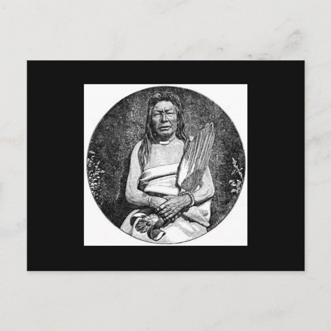 Indianer Postkarte (Vorderseite)