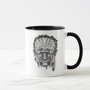 Indianer Tiger Häuptling Tasse