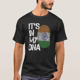 Indianer-Wurzelflagge  Es Ist In Meiner Dna India T-Shirt