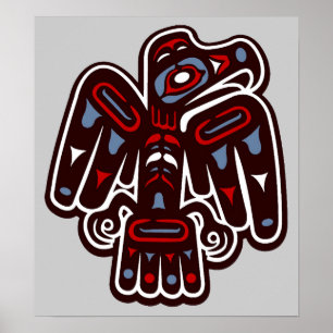 IndianerAmerika Haida Thunderbird Poster