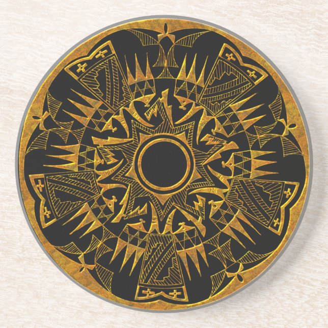 Indianeramerikaner 1 Untersetzer (Vorne)