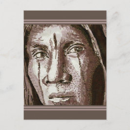 Indianeramerikaner 2004 zeichnend postkarte