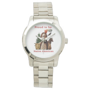 Indianeramerikaner Armbanduhr